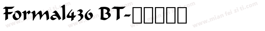 Formal436 BT字体转换